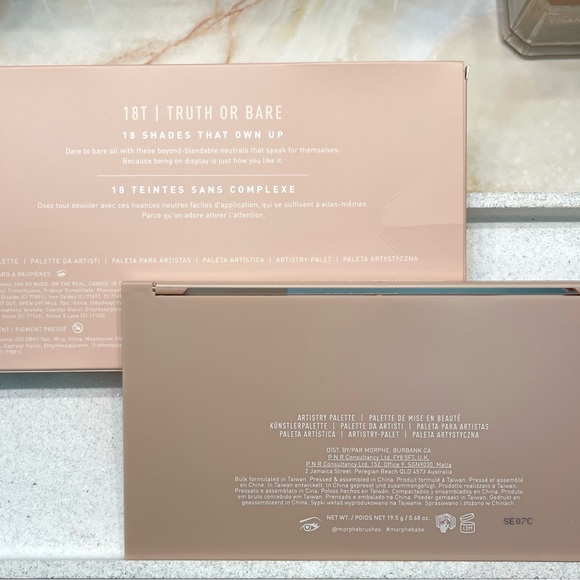 Morphe ~ ‘18T TRUTH OR BARE’ Artistry Eyeshadow Palette ~ FS, RARE & HTF ~ NIB - Picture 11 of 16